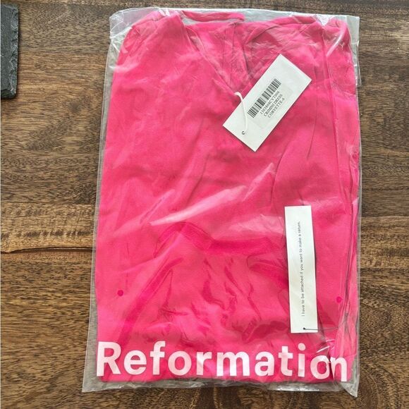 Reformation Pink Midi Dress - Picture 5 of 7